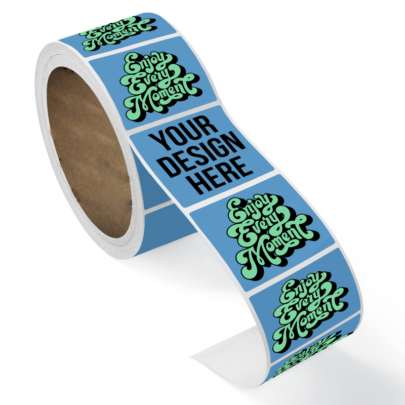 Rounded Square Sticker Rolls